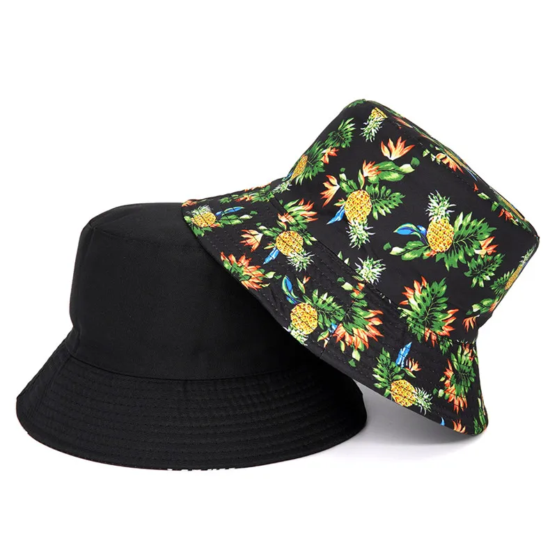 Cotton Fruit Print Bucket Hat Fashion Joker Outdoor Travel Sun Cap For Men And Women 163