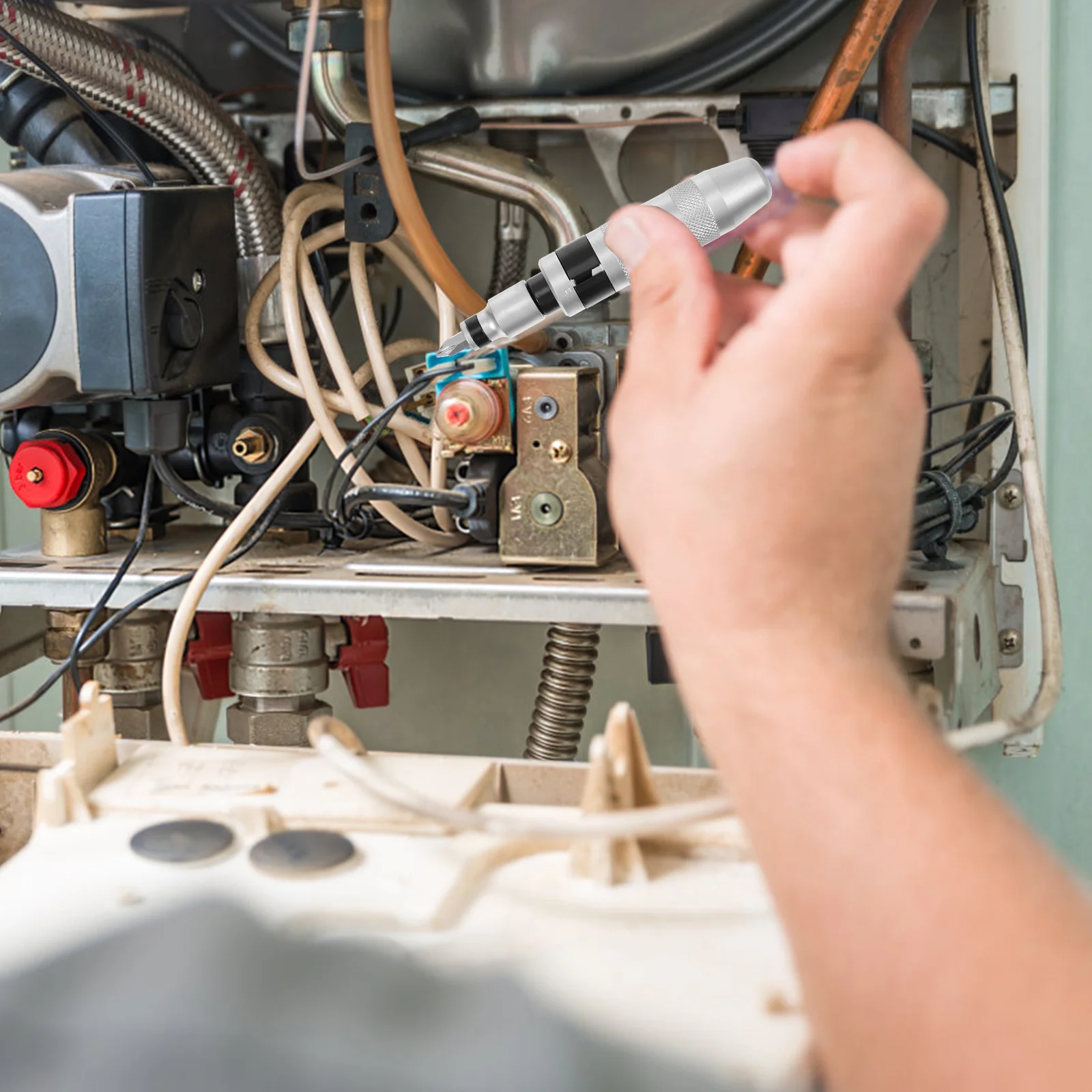 

1Set Impact Batch Screwdriver Set Ergonomic Handle Design Convenient Screw Removal Tool for Household Repairing Supplies