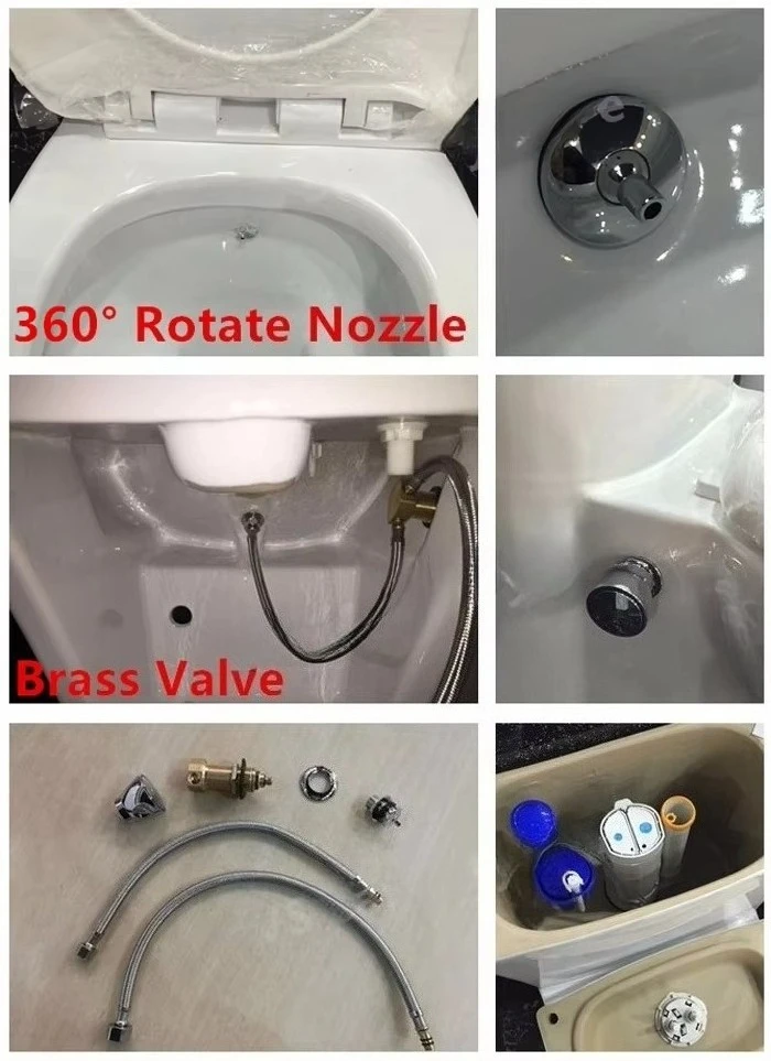Muslim Women WC Japanese Toilet Sanitary Ware Back to Wall Ceramic Toilet