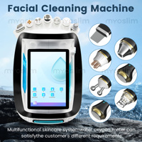 Water Hydra Dermabrasion Machine Oxygen Ice Blue Smart Jet Aqua Peeling Small Bubble Microcurrents for Facial Cleansing Device
