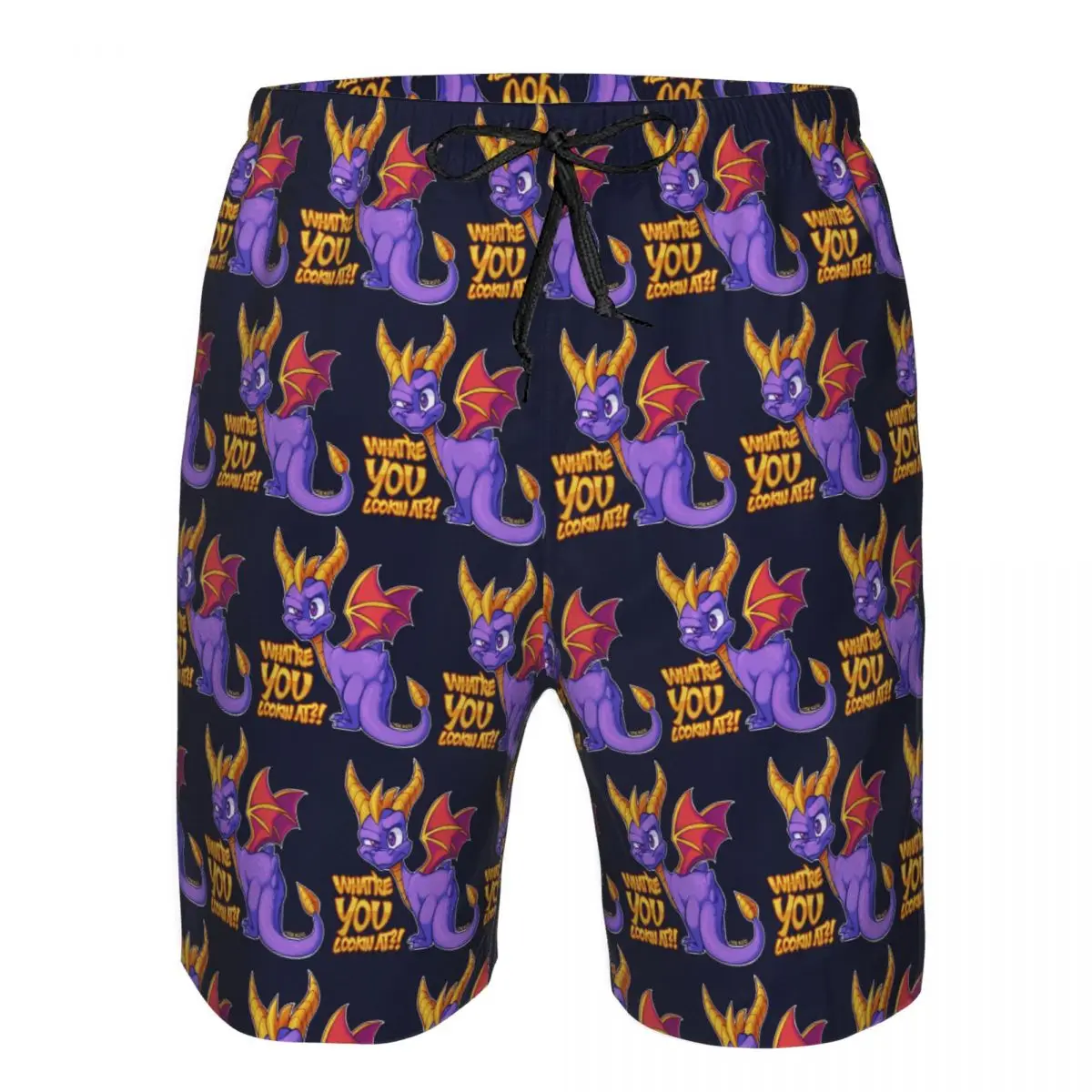 

Spyro Pattern Trunks Beach Board Shorts Casual Quick Dry Swim Summer Men Pants