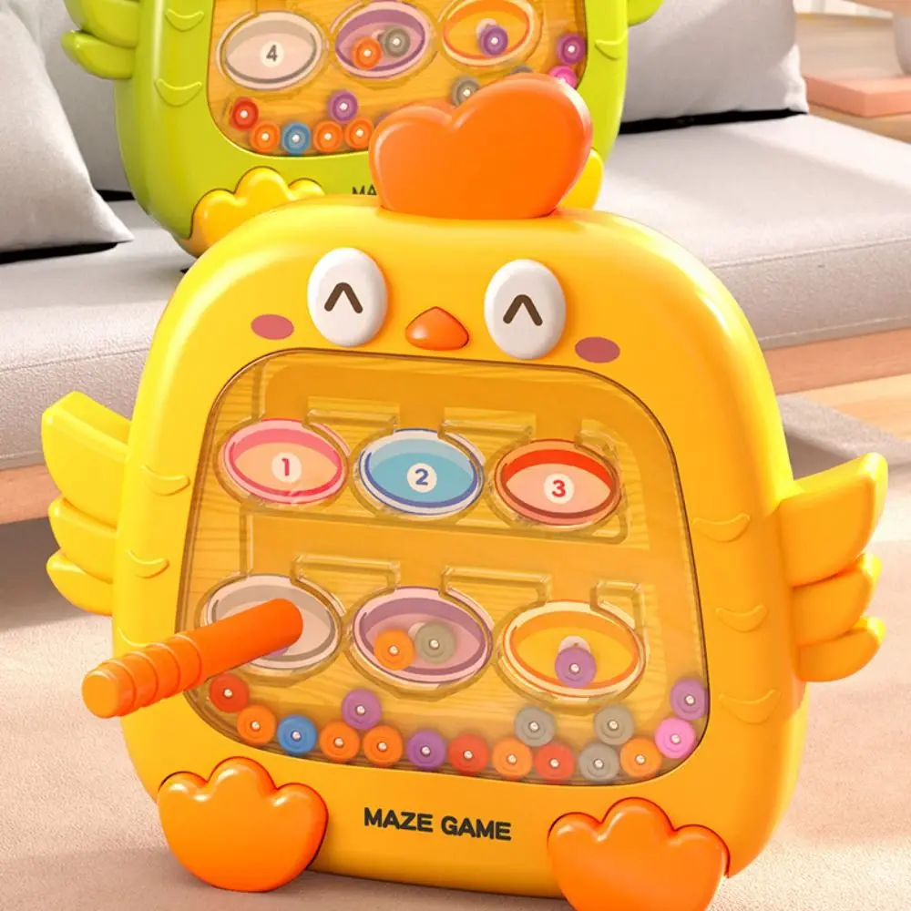 Magnetyczna kolorowa gra labiryntowa na tablicę kreślarską, zabawka edukacyjna Montessori do treningu koncentracji.