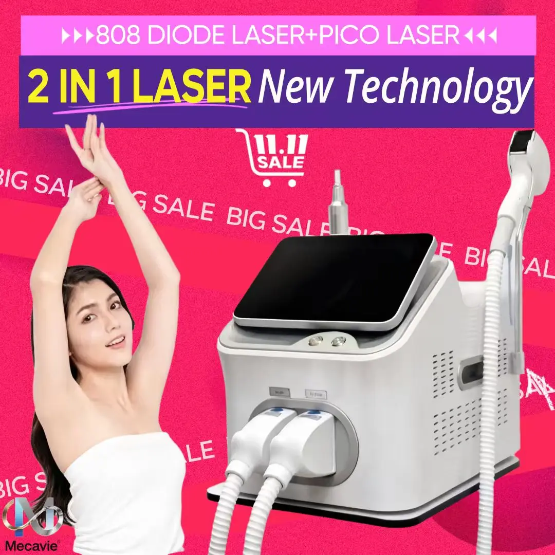 

Лазерный аппарат для удаления волос 2-в-1 Titanium Ice Platinum, 4 длины волны 755/808/1064 нм, 4000 Вт, безболезненный, для лица и тела