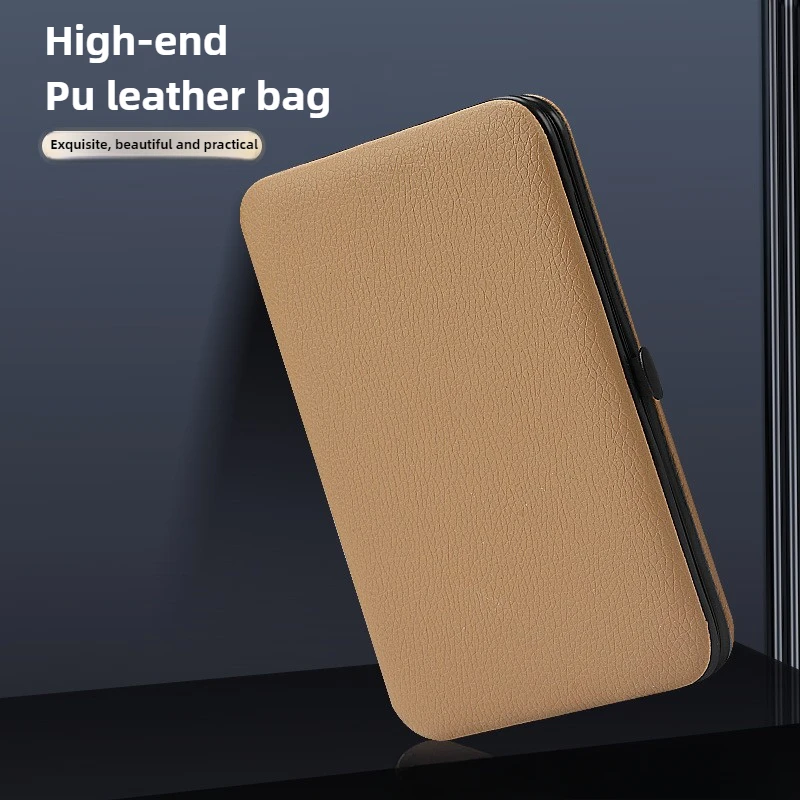 7/16/24 pezzi set manicure tagliaunghie professionale kit pedicure strumento per la cura delle unghie in acciaio inossidabile kit per toelettatura con viaggi di lusso