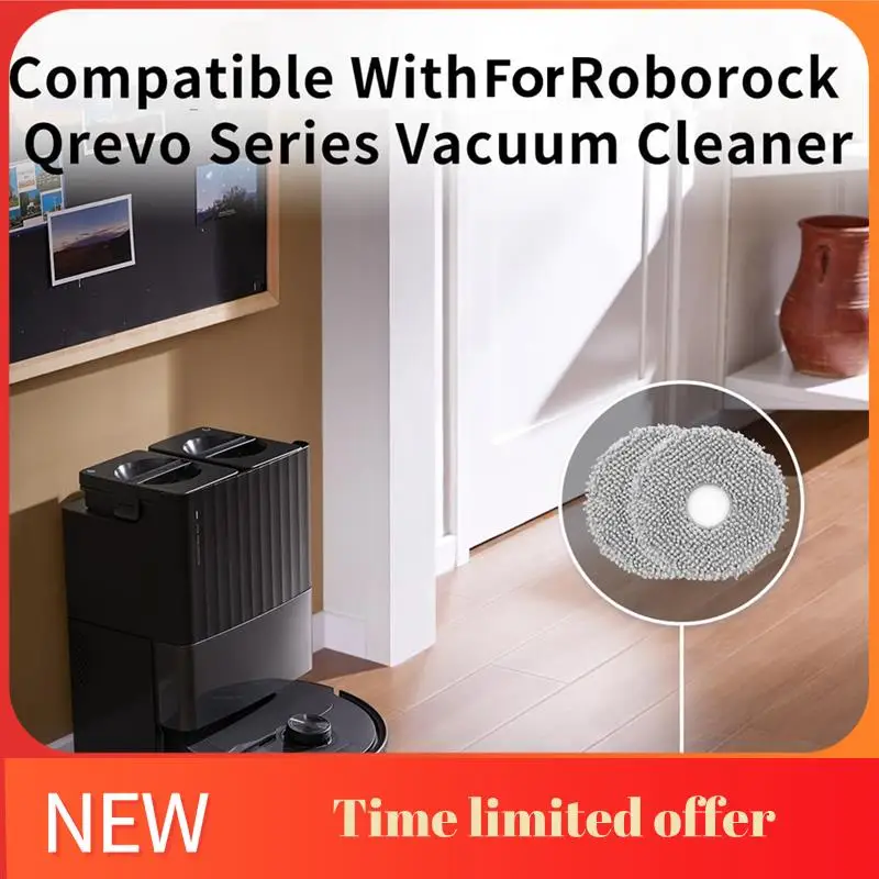 

ABRN-12PCS Microfiber Mop Cloths For Roborock Qrevo/Qrevo Maxv/Qrevo S/Qrevo Pro Robot Vacuum Cleaner Accessories
