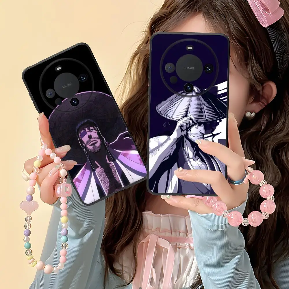 Funda de teléfono Bleach Kyouraku Shunsui para Huawei Mate 60 50 40 30 20 10 Pro Plus Lite E 5G Color funda protectora de lujo bonita