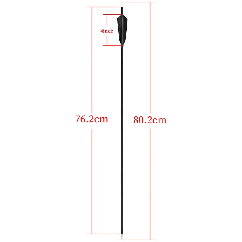 6/12 pz tiro con l\'arco freccia in carbonio SP500 4 pollici turchia piuma ricurva arco composto caccia bersaglio tiro accessori