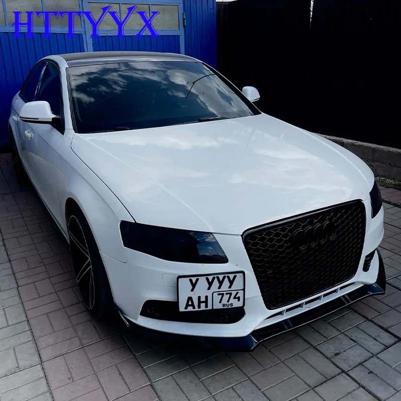 Car Front Bumper Splitter Lip Diffuser Body Kit Spoiler Guard For Audi A4 B8 8K Sedan 2007 2008 2009 2010 2011