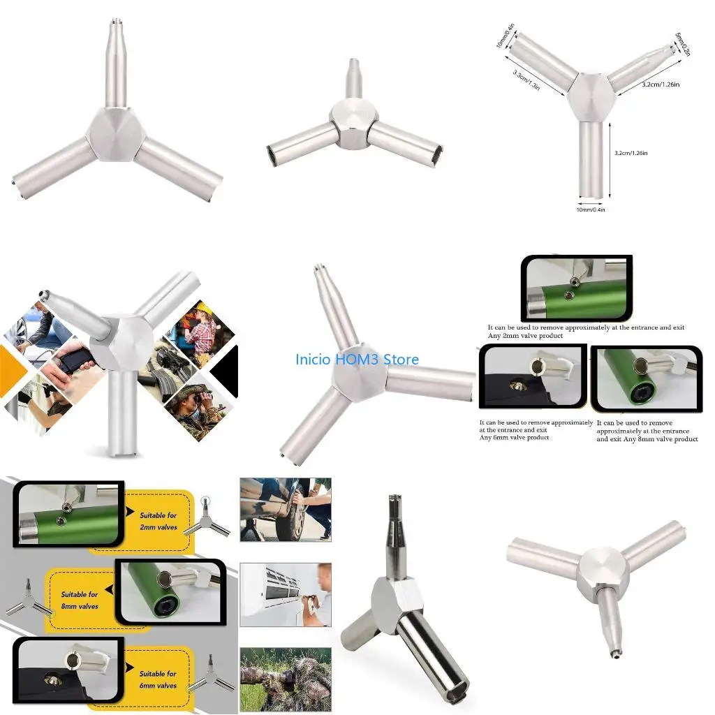 A5YD Gas Magazine Charging Valves Triangular Wrench for Comfortable Grip and Precise Operate in Various Maintenance Tasks