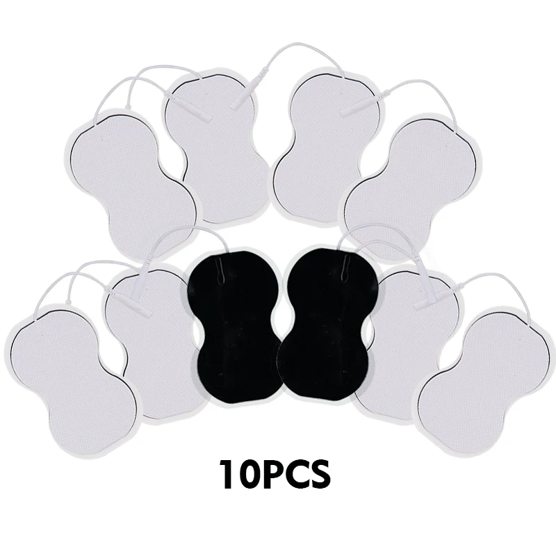 10pcs/lot Gourd Electrode Pads For Tens Acupuncture Digital Therapy Machine Slimming Electric Body Massager Pad Health Care Tool