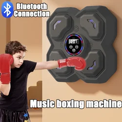 2024 Smart Music Boxing Machine Adult/Children Sports Fitness Boxing Trainer Home Exercise Response Training Boxing Wall Target