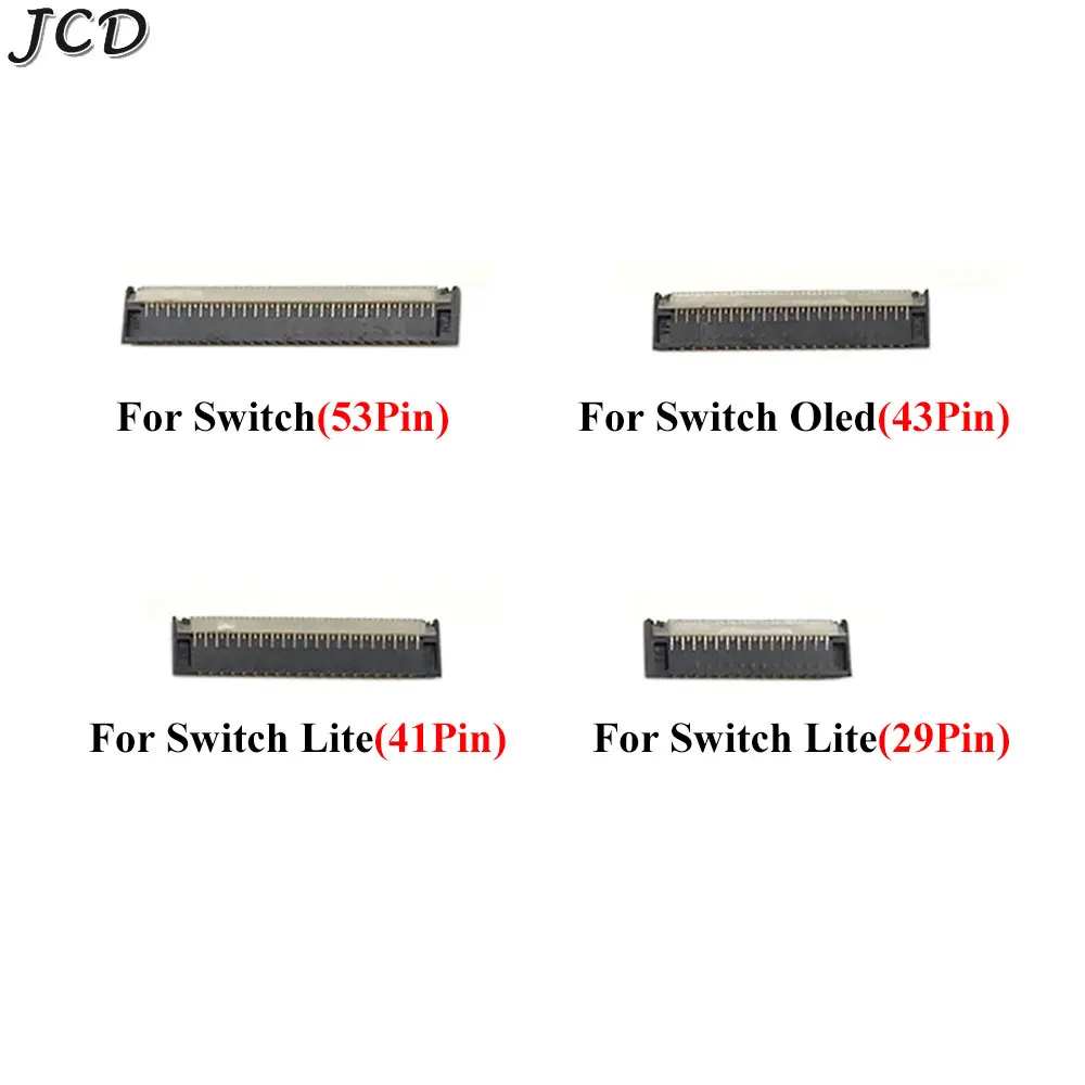 

JCD 1pcs L Button Port Socket For Switch / Switch Lite OLED Motherboard LCD Display Screen Flex Cable Clip Ribbon Connector