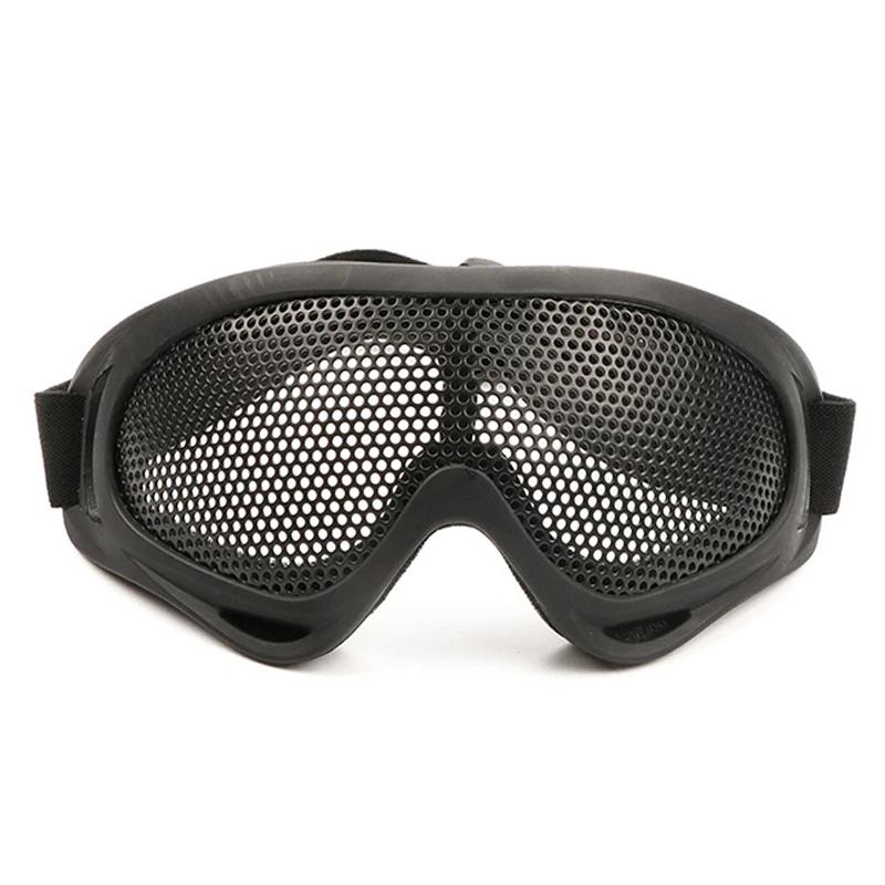 Occhiali da Paintball tattici da caccia di alta qualità occhiali da vista in rete metallica d\'acciaio Airsoft Net Glasses protezione da gioco per