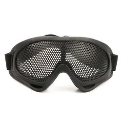 Occhiali da Paintball tattici da caccia di alta qualità occhiali da vista in rete metallica d'acciaio Airsoft Net Glasses protezione da gioco per gli occhi resistente agli urti