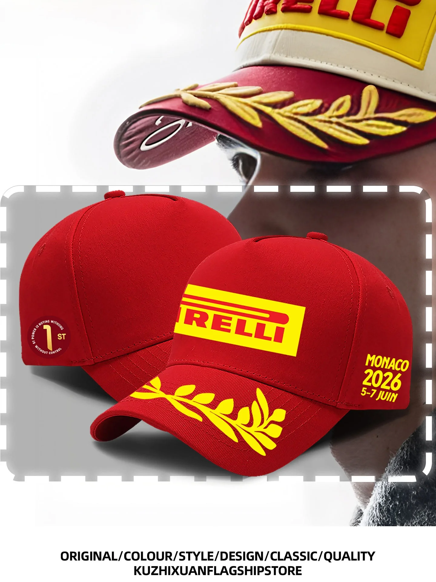 2026 New F1 Monaco Grand Prix  Award Ceremony Men's Summer Baseball Cap Adjustable Cotton Unisex All Seasons Hat