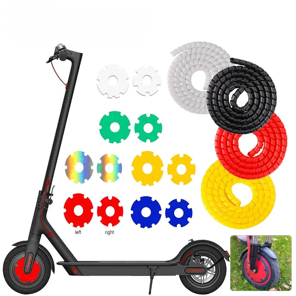Scooters Front Wheel Sticker Motor Stickers Protective Cover Line Protector Accessories for Xiaomi M365 1s Pro Electric Scooter