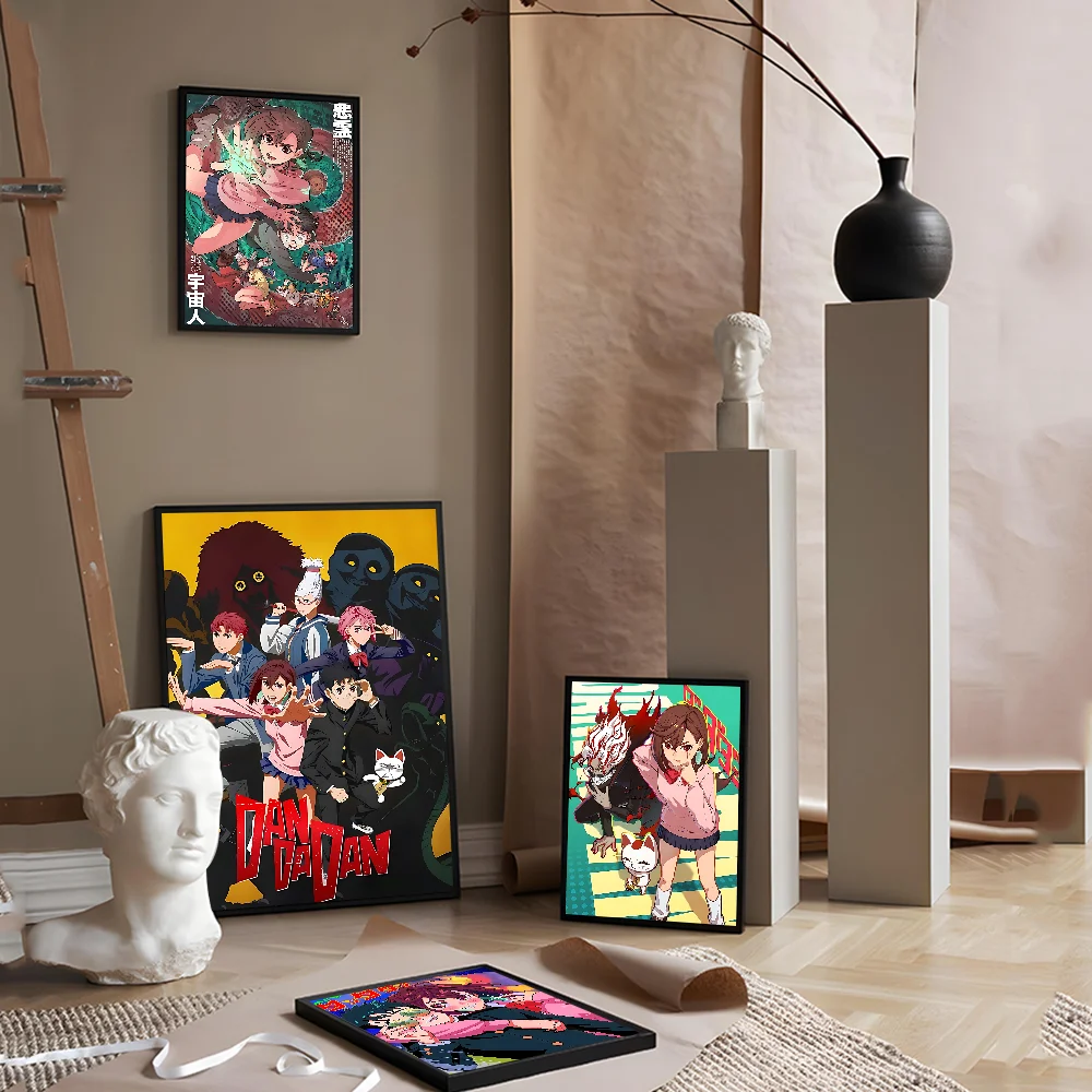 D-Dandadan Ken Takakura Classic Vintage Posters Decoracion Painting Wall Art White Kraft Paper Kawaii Room Decor