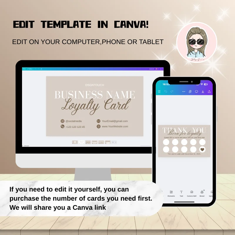 Custom Loyalty Card Stamp 200pcs MOQ DSGNTOUCH 300GSM Art Paper Matte Finish 9x5 4cm Business Loyalty Cards for Small Business