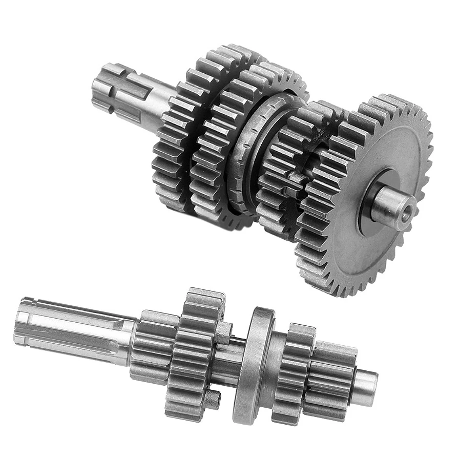 A58X-Main Counter Shaft With Reverse (3 Forward Plus 1 Reverse Gear) For 110-125CC ATV Dirt Bike ATV Horizontal Engine Parts