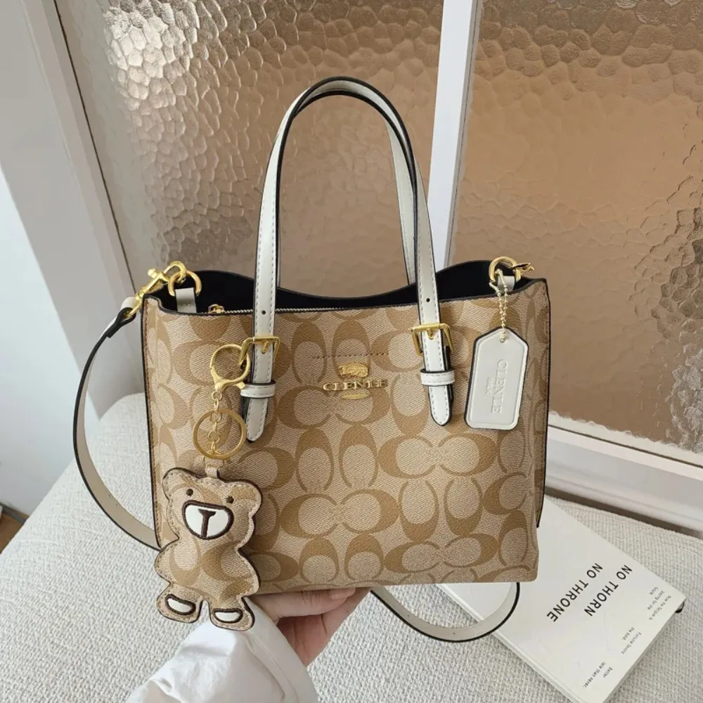 2026 Vintage Leather Messenger Bag Letter Logo Design Paris Style Minimalist Handbag For Women