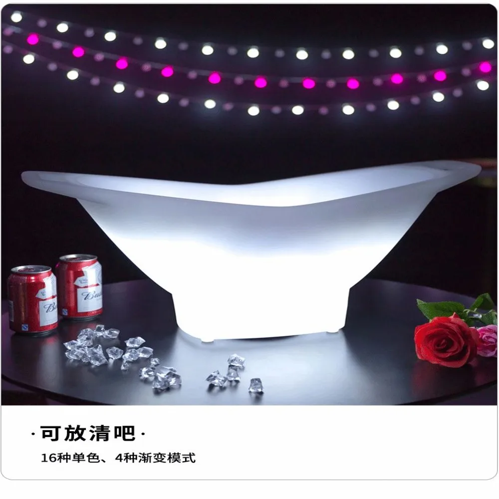 

Waterproof ABS LED Ice Bucket 16 Color LED Champagne Bowl KTV Bars Nightclubs LED Light Up Beer Bucket Bars Night Party