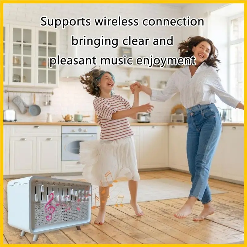 

H55A High Fidelitys Sound Night Lights Humidifier Bluetooth-compatible Speaker for Bedroom Office