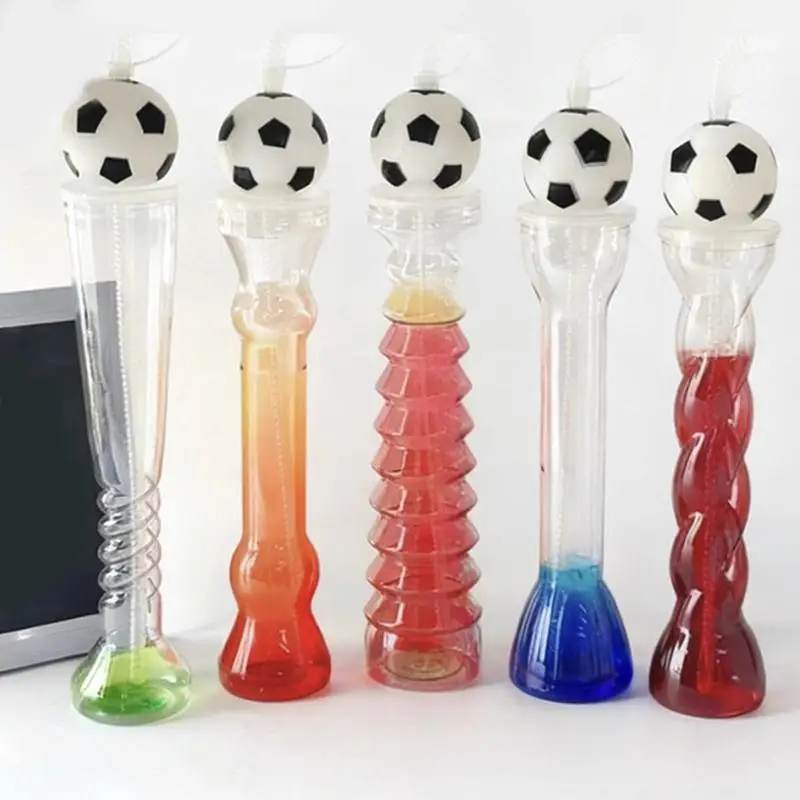 Transparent Football Sipper Cup for Milk Tea and Juice Leakproof  Bottle for School and Outdoor Use
