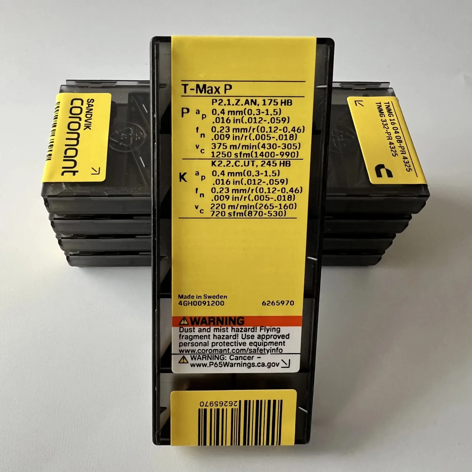 

SANDVIK / TNMG160408-PR 4325 / Лезвие с ЧПУ из твердого сплава, 10 шт.