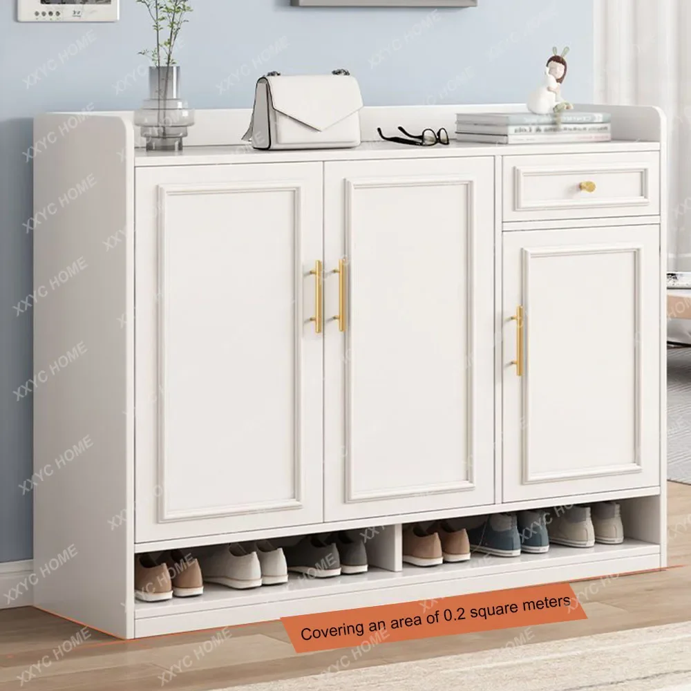 Living Room Furniture Household Shoe Cabinet High Capacity To Ground Storage Doorway Modern Simplicity Multifunctional