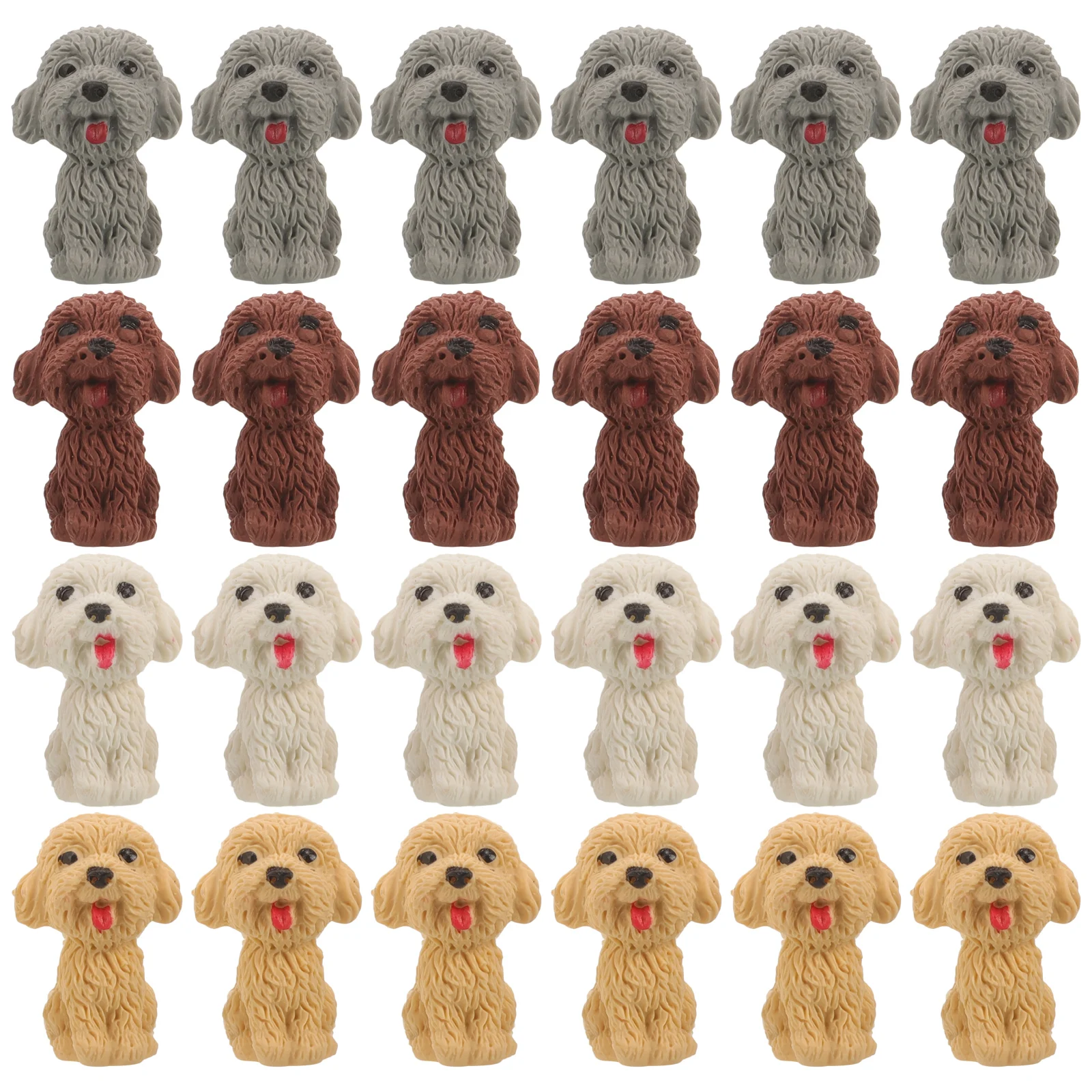 

36 Pcs Puppy Eraser Mini Erasers Prize Dog Party Favors for Kids Valentine Student