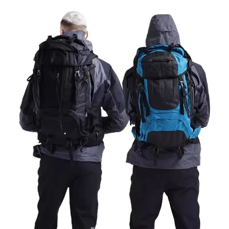 Outdoor travel durable men's 50-liter large capacity waterproof hiking backpack women