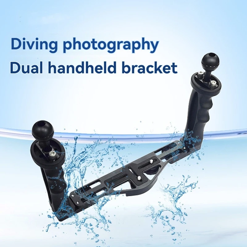 Underwater Camera Tray Stabilizer Dual Handle Rig Underwater Tray Stabilizer Housing Bracket For Photography B