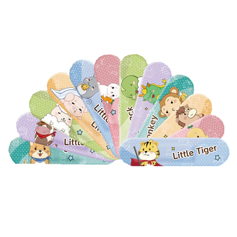 120개/세트 만화 밴드 에이드 응급처치 플라스터 어린이용 상처 드레싱 패치 피부 드레싱 테이프 접착 밴드