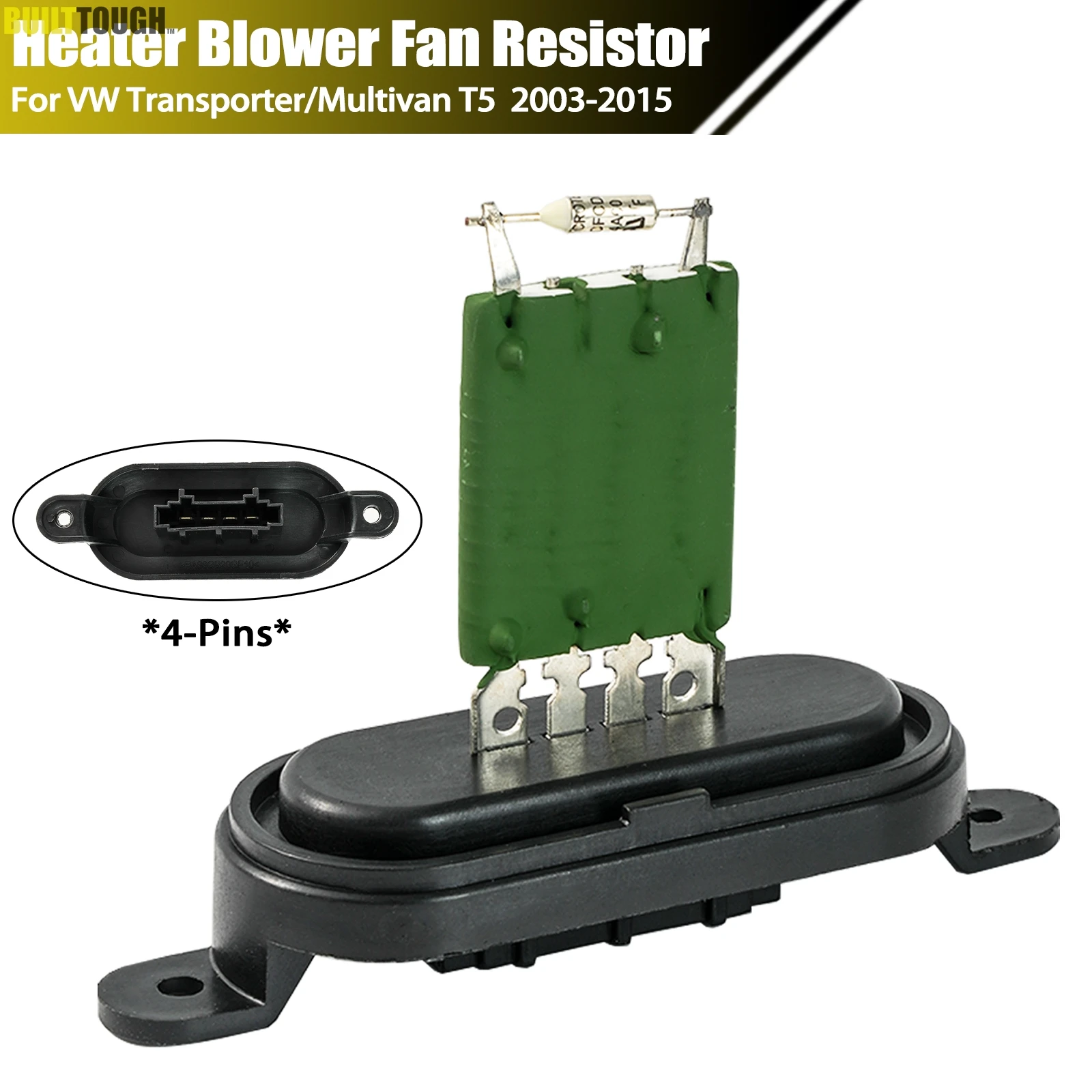 

Для VW Transporter Multivan T5 Touareg Amarok Bus Van SUV Резистор вентилятора отопителя Сопротивление двигателя 7E 0959263 C Автомобильные аксессуары