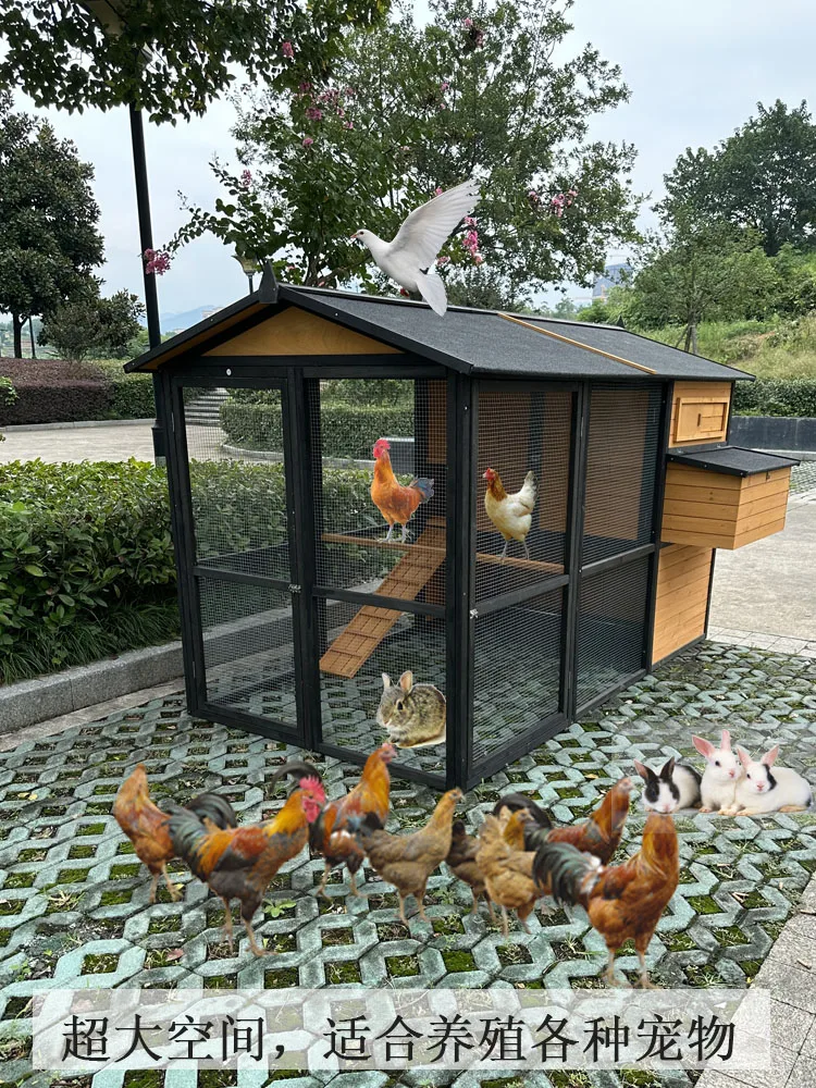 Outdoor cat cage rain-proof sun-proof chicken cage home outdoor large chicken  chicken  rabbit