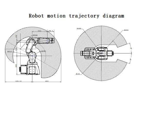 Robô de uso geral de mesa de seis eixos BRTIRUS0401A Robô industrial BORUNTE Braço robótico