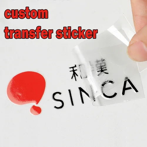 100 Uds pegatinas de transferencia DTF personalizadas impresión UV 3D logotipo de empresa DIY personalizado etiqueta autoadhesiva de cristal en botellas caja de embalaje