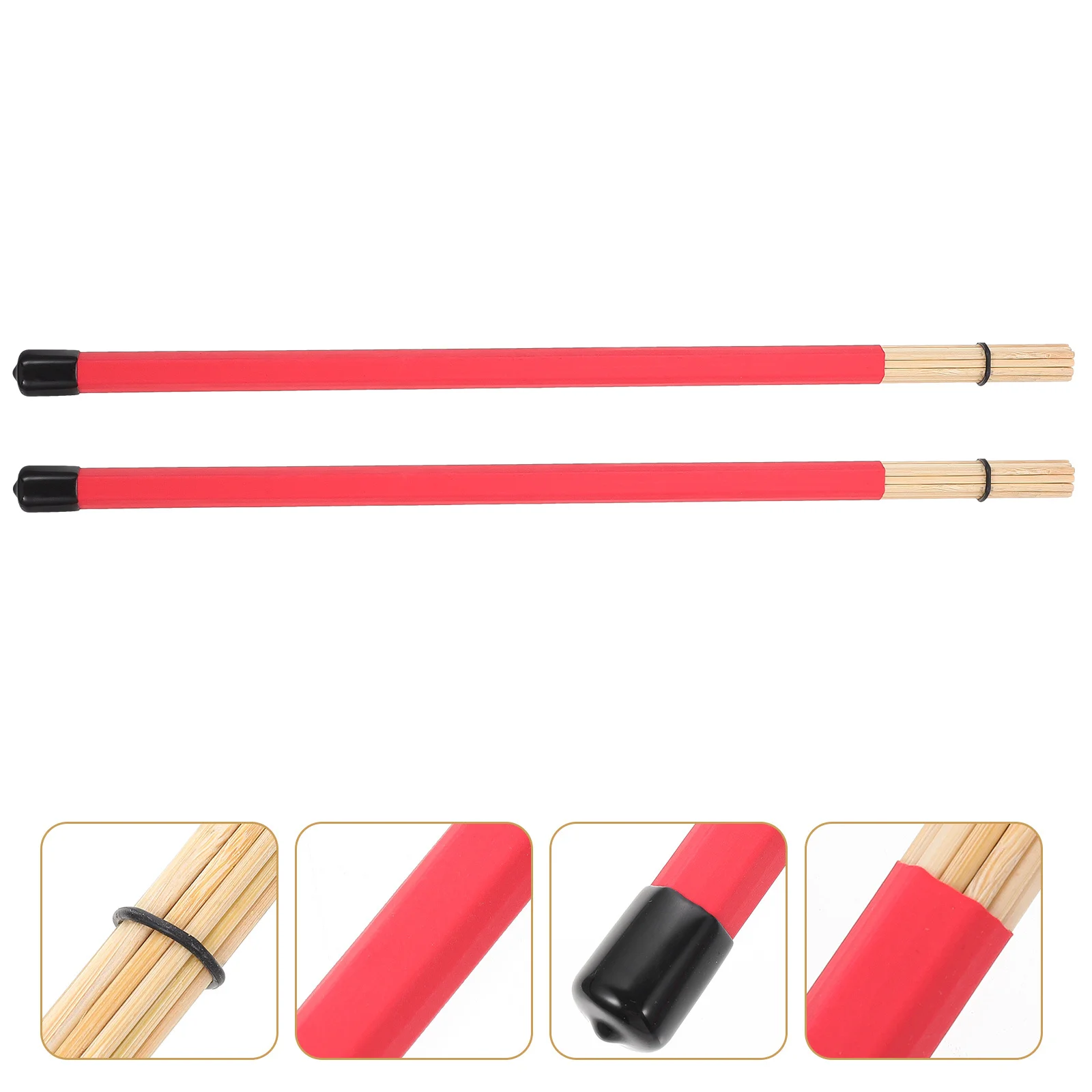 

1Pair Bamboo Drumsticks Durable Professional Percussion Mallets Drumstick for Drum Instrument Bamboo Drumstick