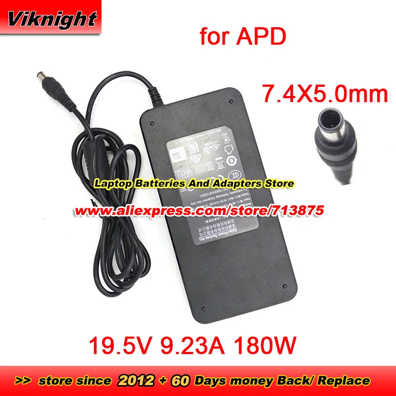 

Genuine DA-180D19 for APD Ac Adapter 19.5V 9.23A 180W Power Supply WIth 7.4X5.0mm Tip