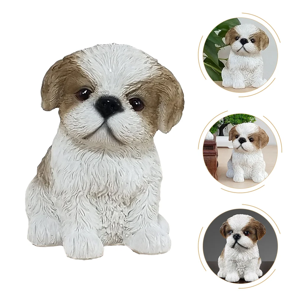 

Ornaments Home Decoration Exquisite Desktop Unique Toy Set Dog Resin Adorable Practical