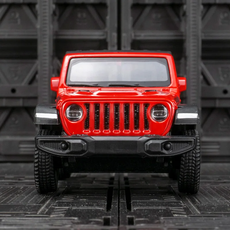 1/36 Jeep Wrangler Rubicon Off-Road Toy Car RMZ CiTY Diecast Miniature Vehicle Model Pull Back Collection Gift For Boys Kid