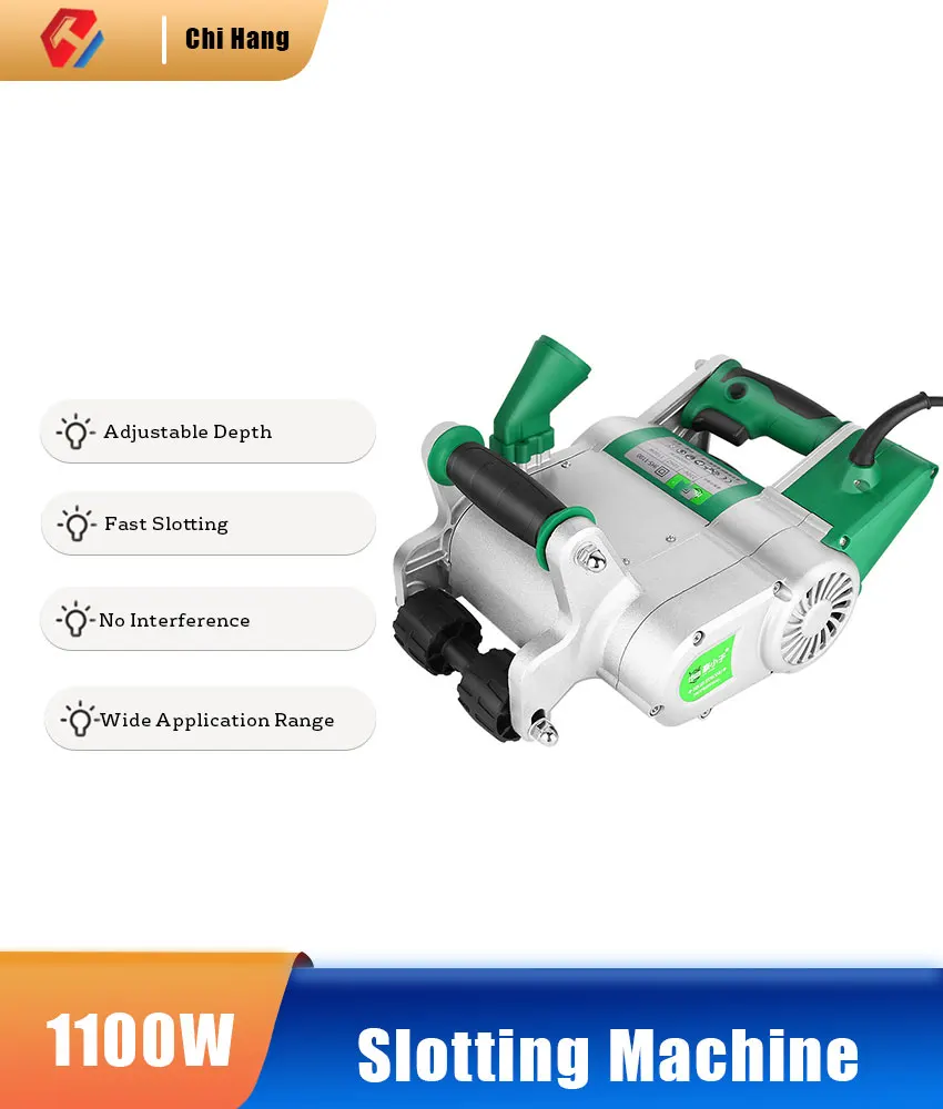 220V/1100W Wall Slotting Machine Cutting Machine One-Time Forming Fast Slotting Machine Cutting Wall Electric Saw Machine