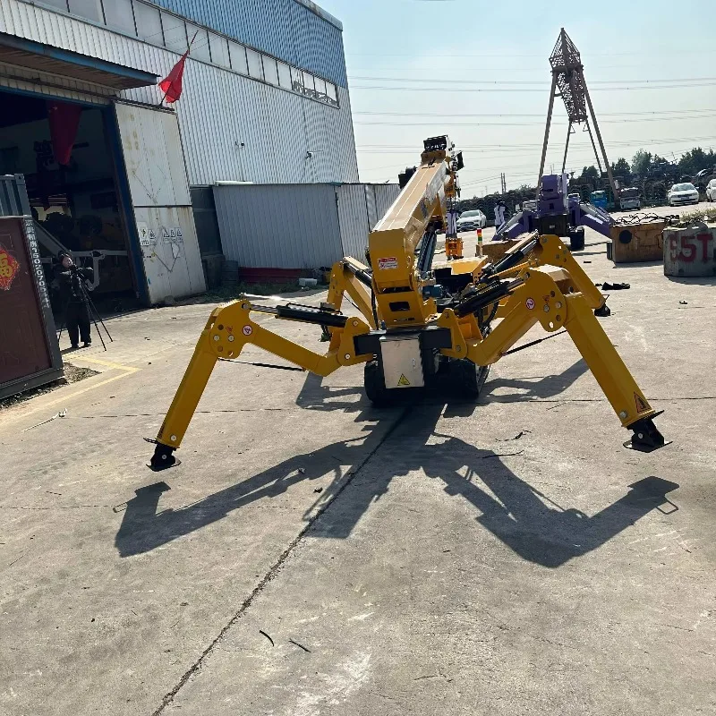 Crane Spider Mini Remote Control Berkualitas Tinggi 3 Ton untuk Segala Medan Luar Ruangan