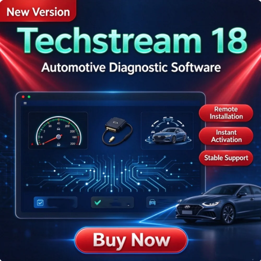 2026 Unlock Version Mini VCI Techstream V18.00.008 J2534 Interface Software Only No Need Activate For Toyota Car Diagnostic Tool