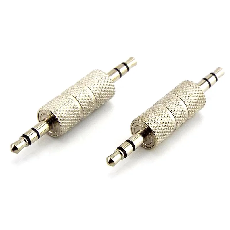 5/10PCS Connector 3.5MM Jack to Jack Straight Adapter Real Audio Connector Adapter 3.5mm 3 Pole Earphone Plug Extanded Wire C3