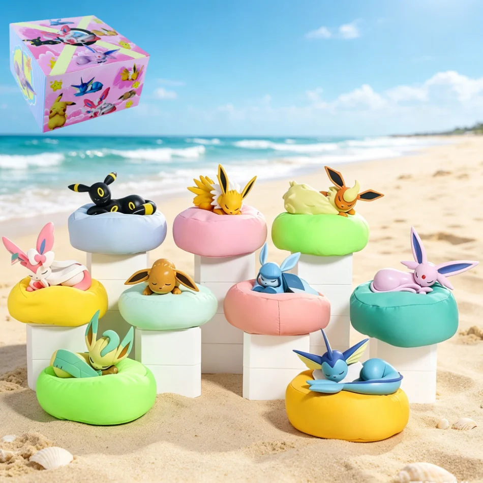 1-9 Stück Anime Pokémon Eevee Blind Box Figuren Spielzeug Multi-Form-Serie PVC-Modell Desktop-Dekoration Ornament Geburtstags-Weihnachtsgeschenk