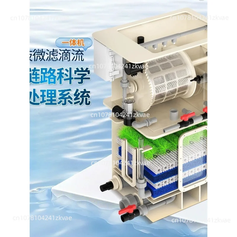 Full Automatic Cleaning of Rotary Drum Microfilter, Drip Integrated Machine, Household Courtyard Filtration Equipment
