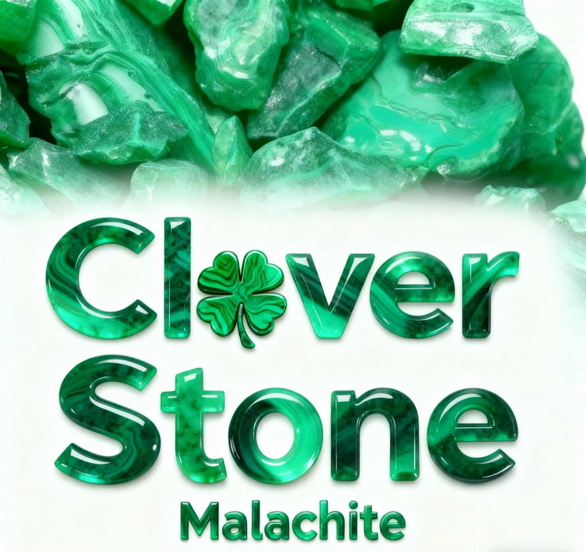 

Natural Green Malachite Four Leaf Clover Gemstone 8x8x2mm-14x14x2mm Flower Stone for Jewelry Making