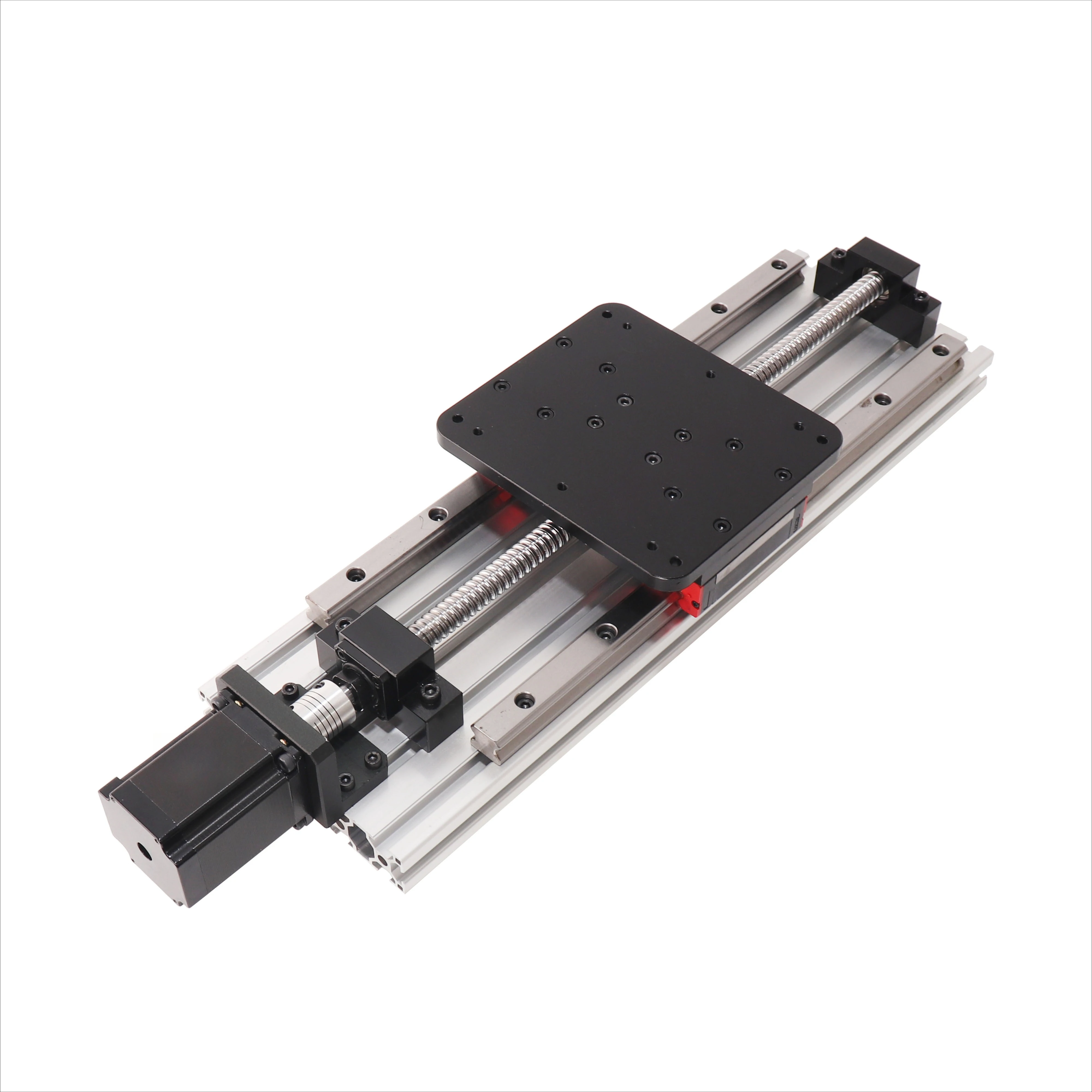 SFU1620 Piano di lavoro Corsa effettiva 500mm HPV10 Guida lineare Nema23 Fresatrice CNC Motore passo-passo Attrezzatura per binario di guida CNC