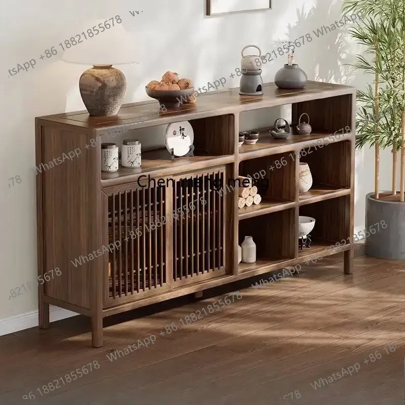 

Органайзер D150: Классические коричневые шкафы для гостиной из массива дерева, экономящие пространство, модные витрины для патио